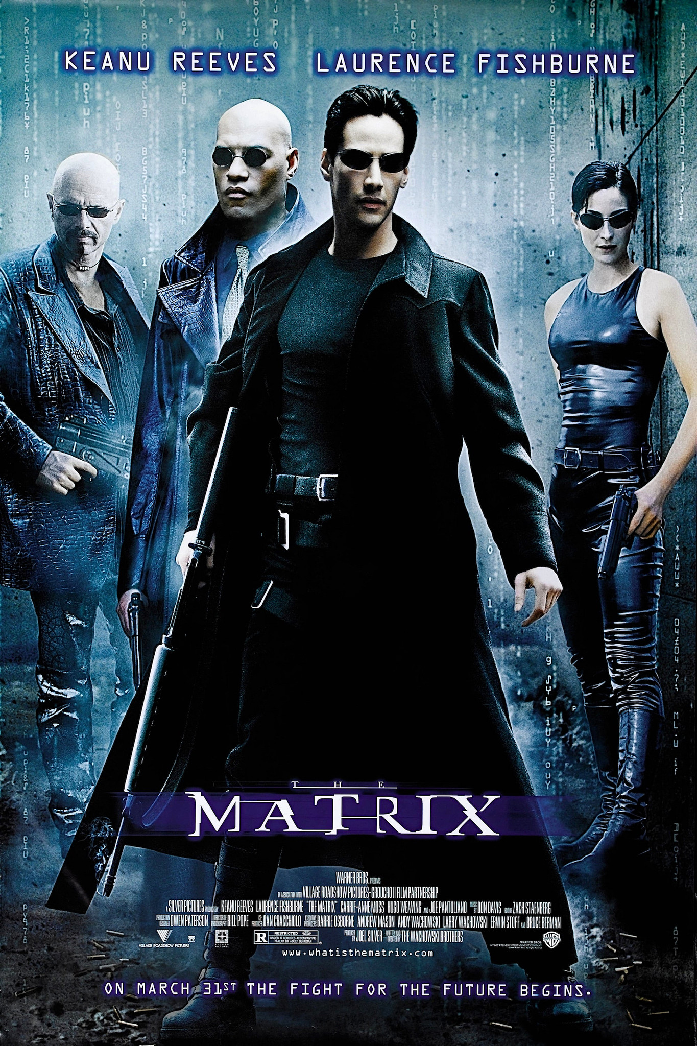 Poster - The Matrix, 1999 Keanu Reeves, originele Filmposter, verpakt in stevige kartonnen rolkoker
