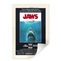 Karo-art Poster - Jaws, originele poster gedigitaliseerd, 1975, verpakt in stevige kartonnen rolkoker