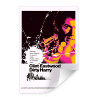 Karo-art Poster - Clint Eastwood in Dirty Harry, Originele Filmposter, verpakt in stevige kartonnen rolkoker, Premium Print