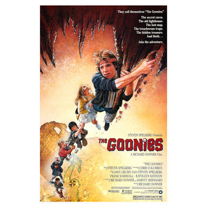 Karo-art Poster - The Goonies, Premium Print, verpakt in stevige kartonnen rolkoker, Originele Filmposter