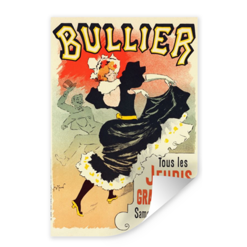 Karo-art Poster - Bullier, Pour Le bal, 1899, Premium Print, verpakt in stevige kartonnen rolkoker