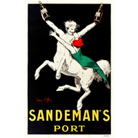 Karo-art Poster - Sandeman's Port, 1920, Premium print, verpakt in stevige kartonnen rolkoker