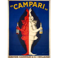 Karo-art Poster - Campari, Milano, Poster uit 1921, Premium print, verpakt in stevige kartonnen koker.