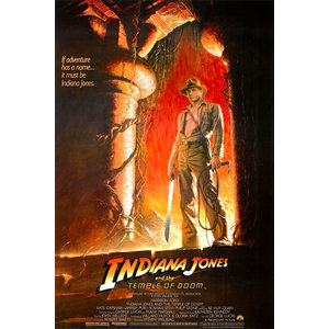 Karo-art Poster - Indiana Jones and the temple of doom, Originele filmposter, Stevig verpakt