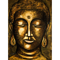 Karo-art Poster - Boeddha Verlichting, Premium Print, verpakt in stevige kartonnen rolkoker