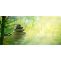 Karo-art Poster - Zen stenen en Bamboe, Inspiratie, stevig verpakt in kartonnen rolkoker