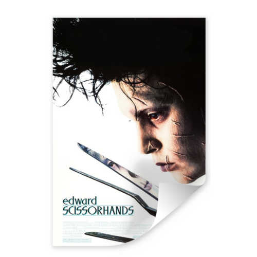 Karo-art Poster - Edward Scissorhands, 1990, Originele Filmposter, Stevig verpakt in kartonnen rolkoker