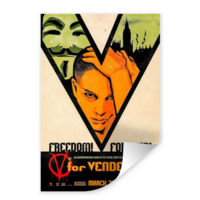 Karo-art Poster - V voor Vendetta, 2005, Originele Filmposter, Premium Print, stevig verpakt