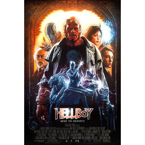 Karo-art Poster - Hellboy, 2004, Originele Filmposter, Premium Print, Professioneel Fotopapier Karo-art Poster - Hellboy, 2004, Originele Filmposter, Premium Print, Professioneel Fotopapier