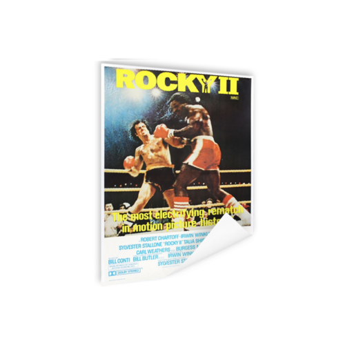 Karo-art Poster -Rocky II, Originele Filmposter, Premium print, stevig verpakt in kartonnen koker