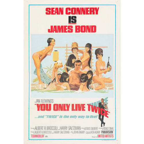 Karo-art Poster -James Bond in You only live twice, Originele Filmposter, Premium Print, verpakt in stevige kartonnen koker