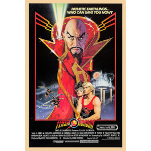 Karo-art Poster - Flash Gordon, 1980 science fiction, originele Filmposter, verpakt in een stevige kartonnen koker