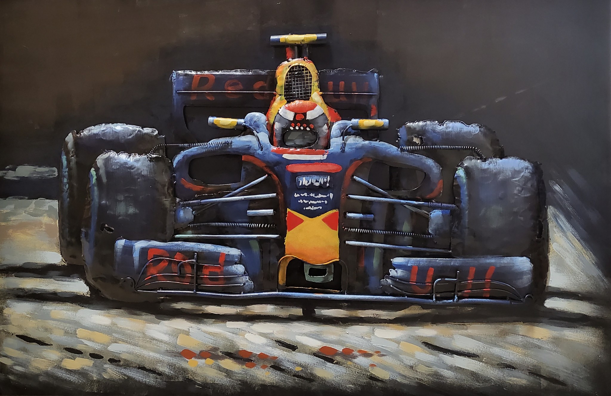 Schilderij - Metaalschilderij - Red Bull Racing, Formule 1, F1 afbeelding