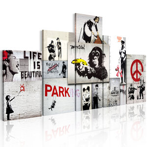 Schilderij - Street Crimes: Banksy Art