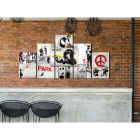 Schilderij - Street Crimes: Banksy Art Schilderij - Street Crimes: Banksy Art