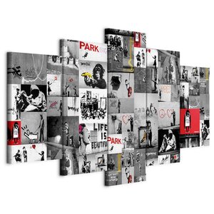 Schilderij - Street Art: Banksy IV