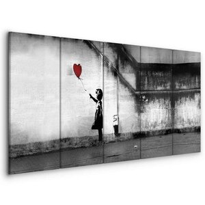 Schilderij - Banksy: Runaway Balloon