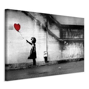 Schilderij - hope (Banksy) Premium Print