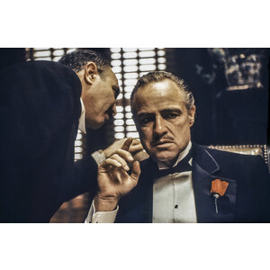 Foto Glas Art - The Godfather , 80x120, prachtig voor in de woon en of slaapkamer, inclusief ophang materiaal