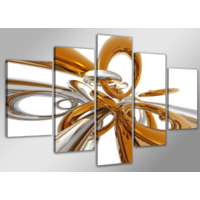 Schilderij - Abstract, 200x100cm 5-luik Schilderij - Abstract, 200x100cm 5-luik