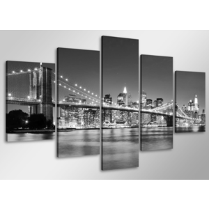 Schilderij-Brooklyn Bridge 100x50cm
