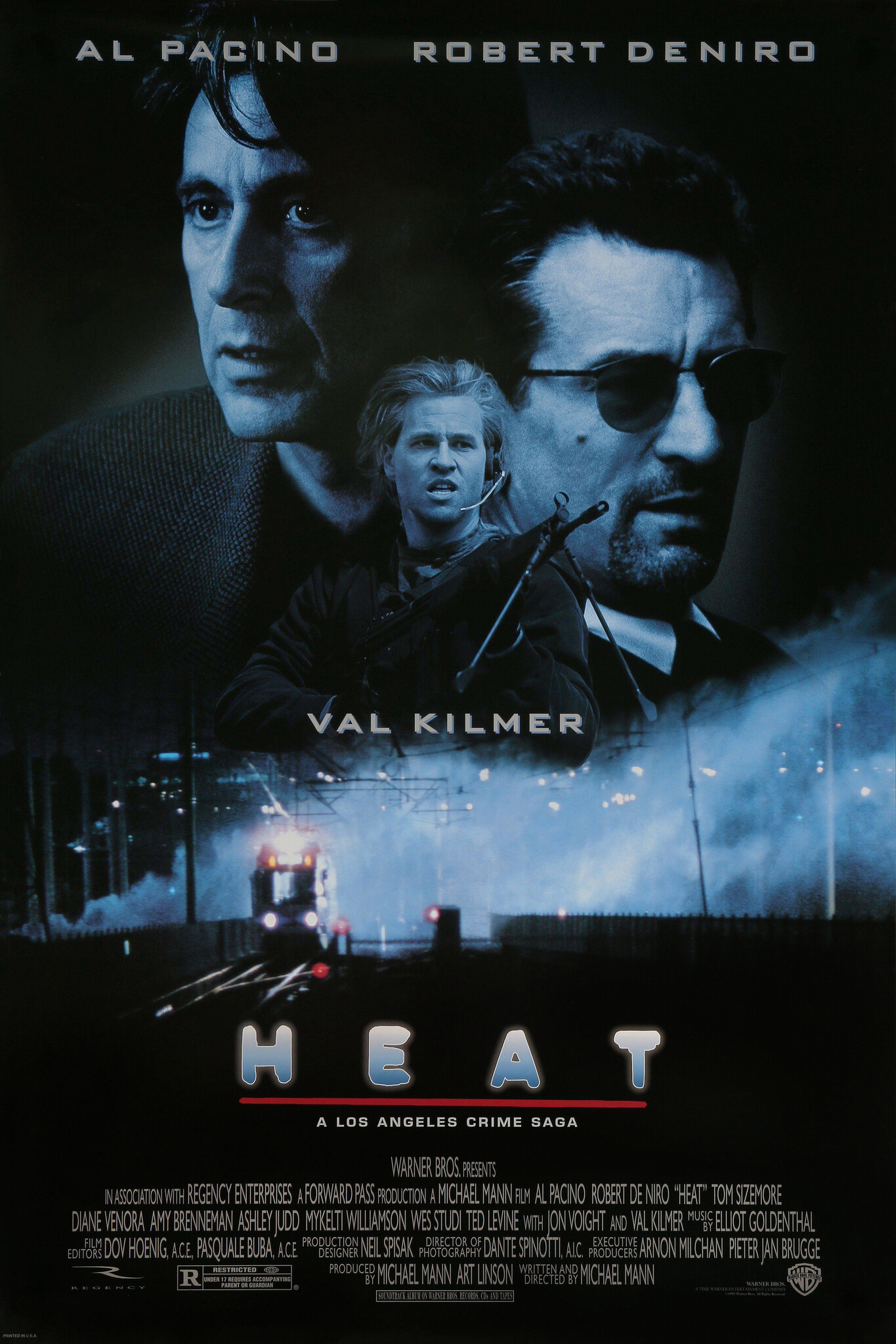 Poster -Heat, Originele Filmposter, Premium Print, Professioneel Fotopapier afbeelding