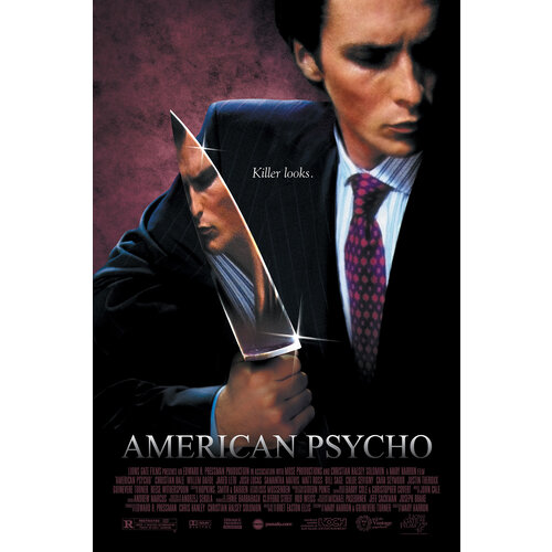 Poster - American Psycho, 2000, Originele Filmposter, Premium Print, Professioneel Fotopapier Karo-art Poster - American Psycho, 2000, Originele Filmposter, Premium Print, Professioneel Fotopapier
