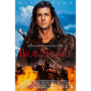 Karo-art Poster- Braveheart, 1995,  Originele Filmposter, Premium Print, Professioneel Fotopapier Karo-art Poster- Braveheart, 1995,  Originele Filmposter, Premium Print, Professioneel Fotopapier