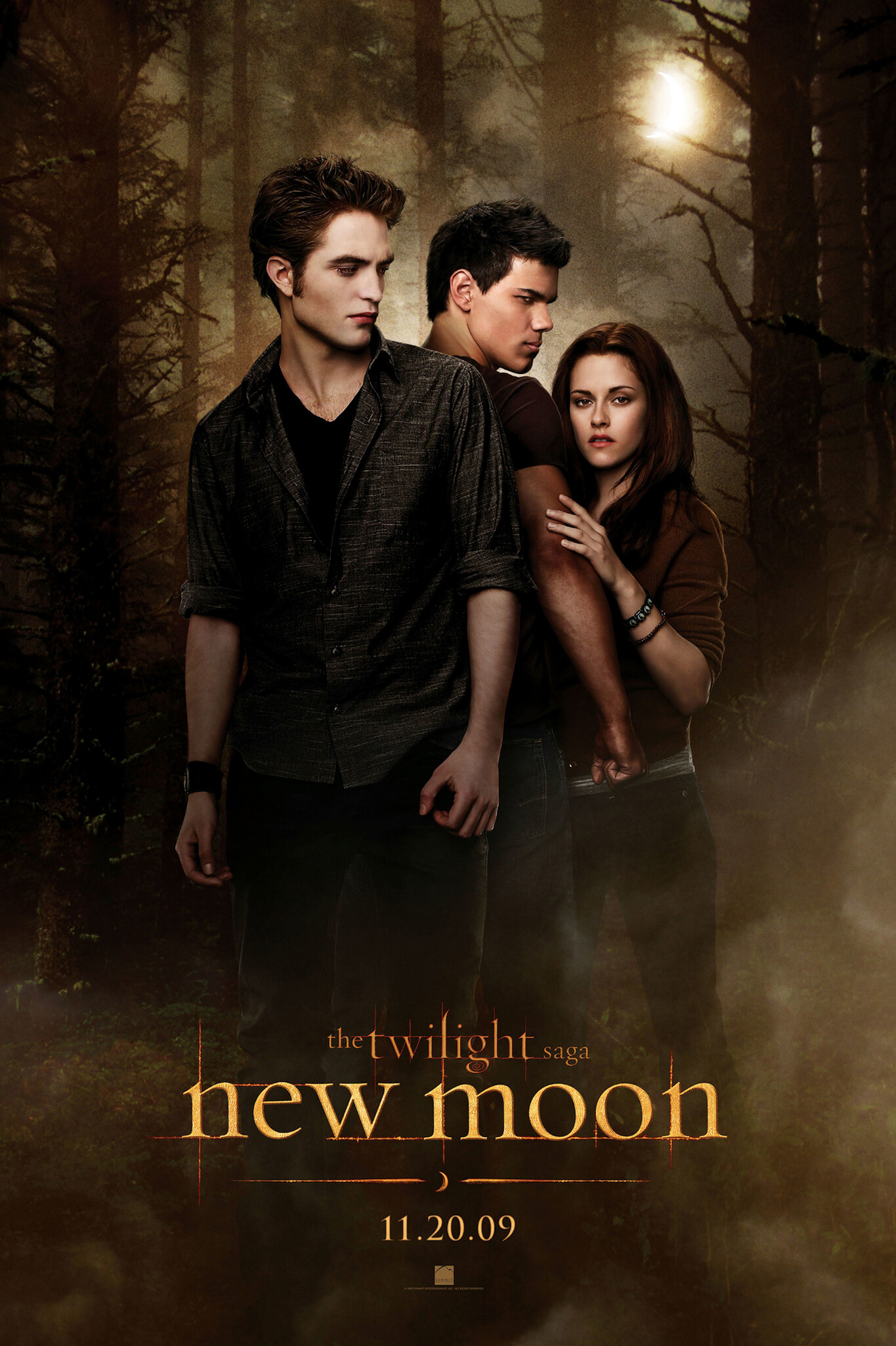 Poster- The Twilight Saga (nieuwe maan), 2009, Originele Filmposter, Premium Print, Professioneel Fotopapier afbeelding