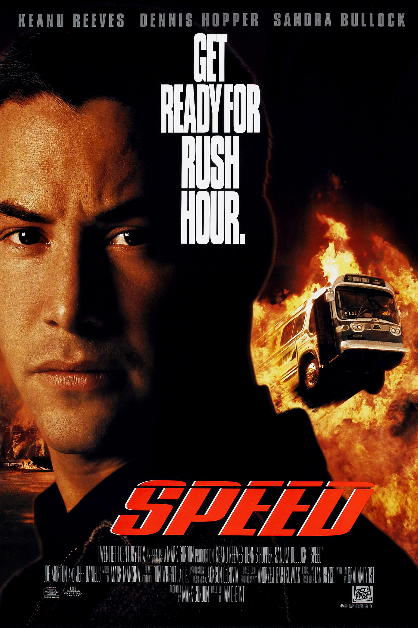 Poster-Speed, 1994, Originele Filmposter, Premium Print, Professioneel Fotopapier afbeelding
