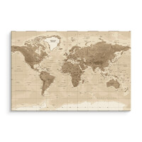 Schilderij - Beige bruine Wereldkaart , Wanddecoratie , Premium print - Copy Schilderij - Beige bruine Wereldkaart , Wanddecoratie , Premium print - Copy
