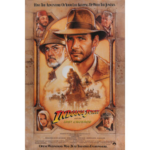 Poster-Indiana Jones and the last Crusade, 1989,Originele Filmposter, Premium Print, Professioneel Fotopapier Poster-Indiana Jones and the last Crusade, 1989,Originele Filmposter, Premium Print, Professioneel Fotopapier