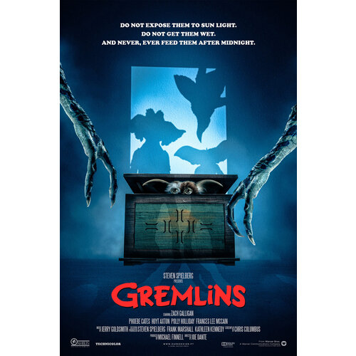 Karo-art Poster-Gremlins,1984, Originele Filmposter, Premium Print, Professioneel Fotopapier