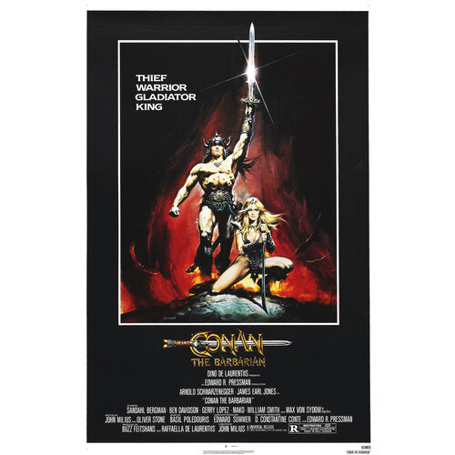 Karo-art Poster- Conan the Barbarian, 1982 ,Originele Filmposter, Premium Print, Professioneel Fotopapier