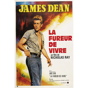 Karo-art Poster-James Dean-La Fureur de Vivre,1955,  Originele Filmposter, Premium Print, Professioneel Fotopapier Karo-art Poster-James Dean-La Fureur de Vivre,1955,  Originele Filmposter, Premium Print, Professioneel Fotopapier