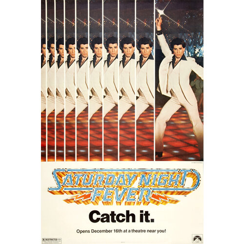 Karo-art Poster- Saterday Night Fever,1977,  Originele Filmposter, Premium Print, Professioneel Fotopapier