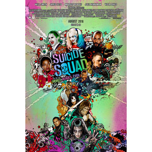 Karo-art Poster - Suicide Squad, 2016,  Originele Filmposter, Premium Print, Professioneel Fotopapier Karo-art Poster - Suicide Squad, 2016,  Originele Filmposter, Premium Print, Professioneel Fotopapier