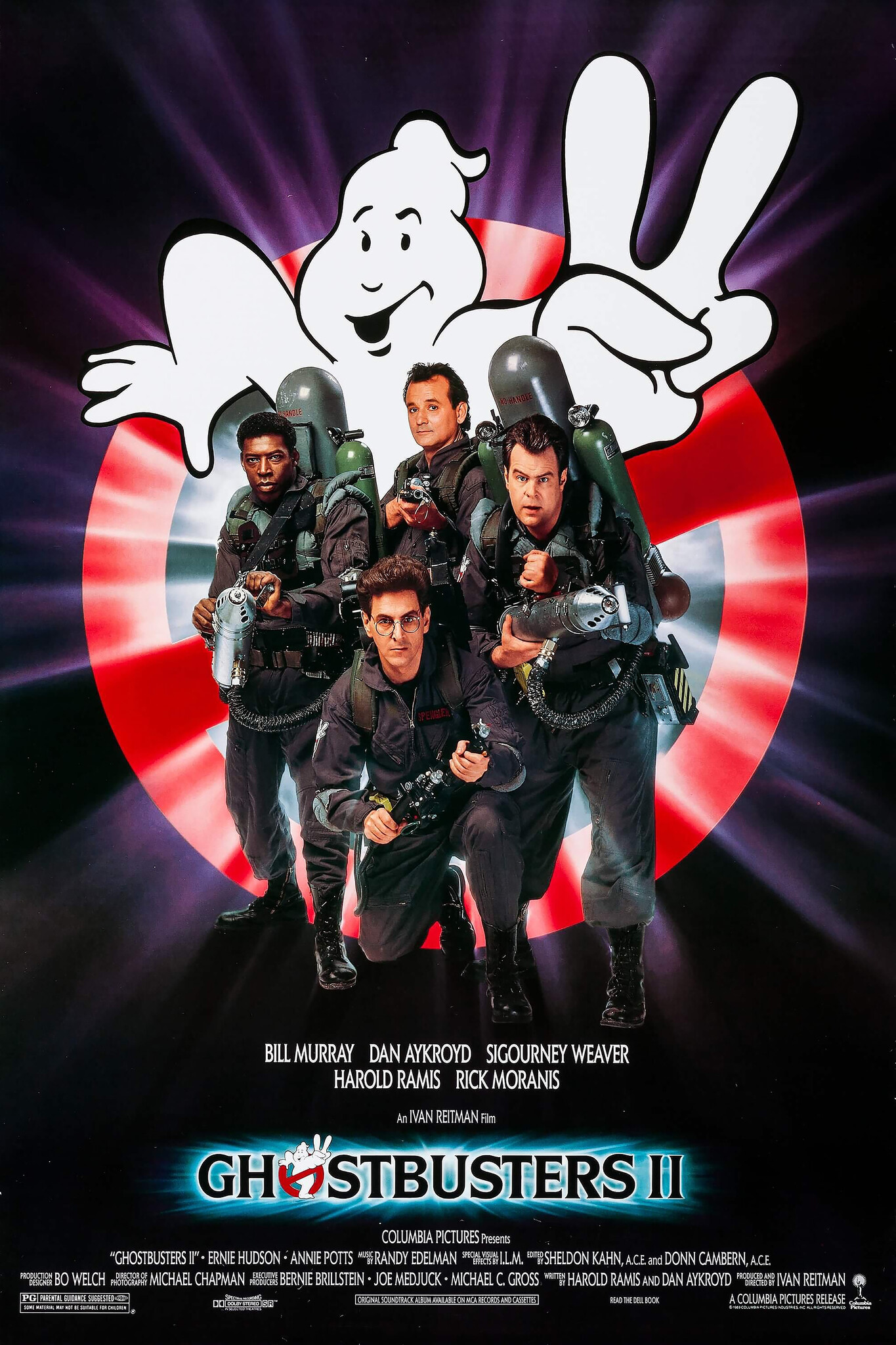 Poster-Ghostbusters 2, 1989, Originele Filmposter, Premium Print, Professioneel Fotopapier afbeelding