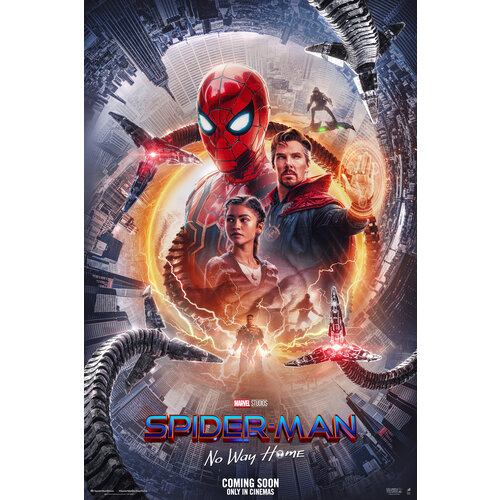 Karo-art Poster- Spiderman - No Way Home, 2021,  Originele Filmposter, Premium Print, Professioneel Fotopapier