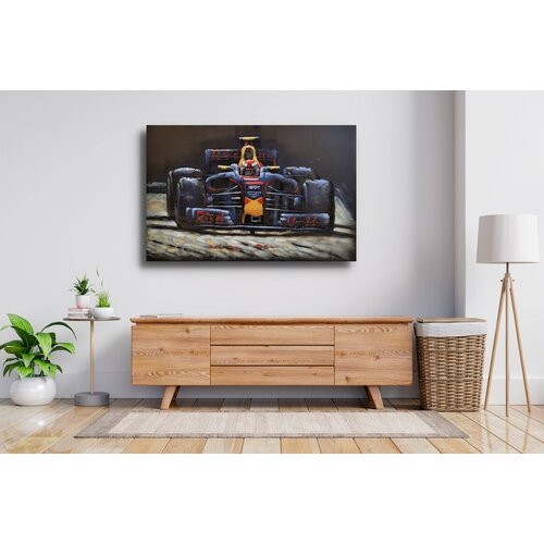Schilderij - Metaalschilderij - Red Bull Racing, Formule 1, F1 - 120x80cm