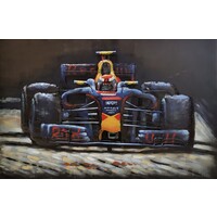 Schilderij - Metaalschilderij - Red Bull Racing, Formule 1, F1 - 120x80cm Schilderij - Metaalschilderij - Red Bull Racing, Formule 1, F1 - 120x80cm
