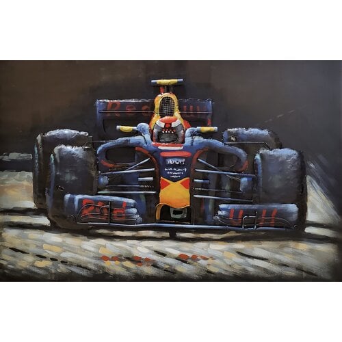 Schilderij - Metaalschilderij - Red Bull Racing, Formule 1, F1 - 120x80cm