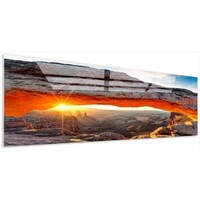 Acrylglas Schilderij - Rots zon - 90x60cm