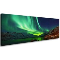 Schilderij Noorderlicht, 120x40 cm