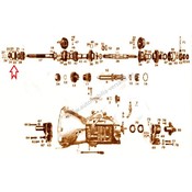 Groove bearing transmission main shaft