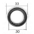 Rubber basis sluiting