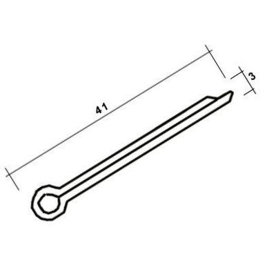 Splinte, 3 / 41mm (20Stk)