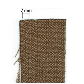 Rembourrage brun, rayures fines