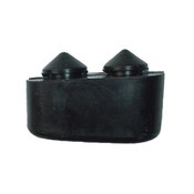 Rubber buffer structure-soil