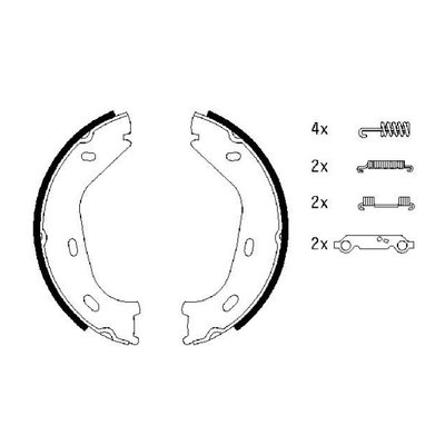 Bosch Reparatieset handrem R107 - W116, W123